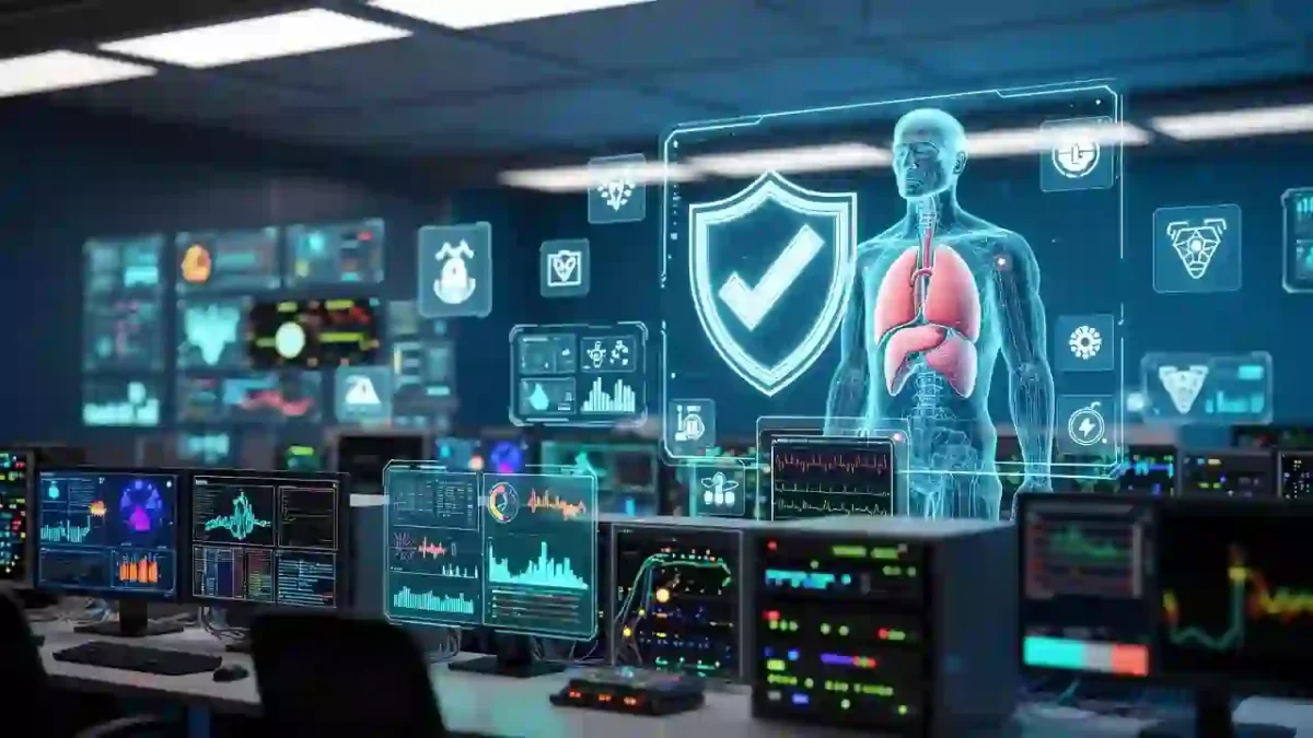 Health Information Technology cybersecurity protection in a modern hospital