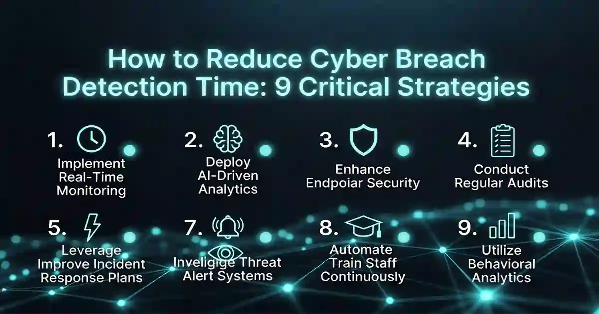 How to Reduce Cyber Breach Detection Time: 9 Critical Strategies