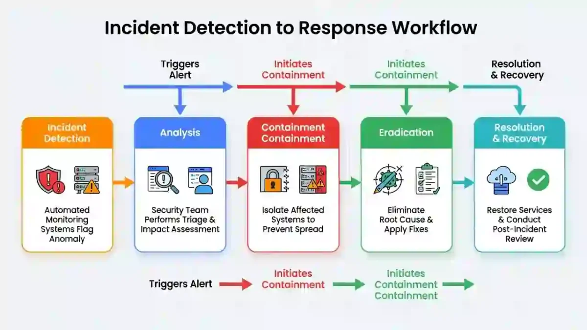 Mean Time to Respond MTTR cybersecurity workflow