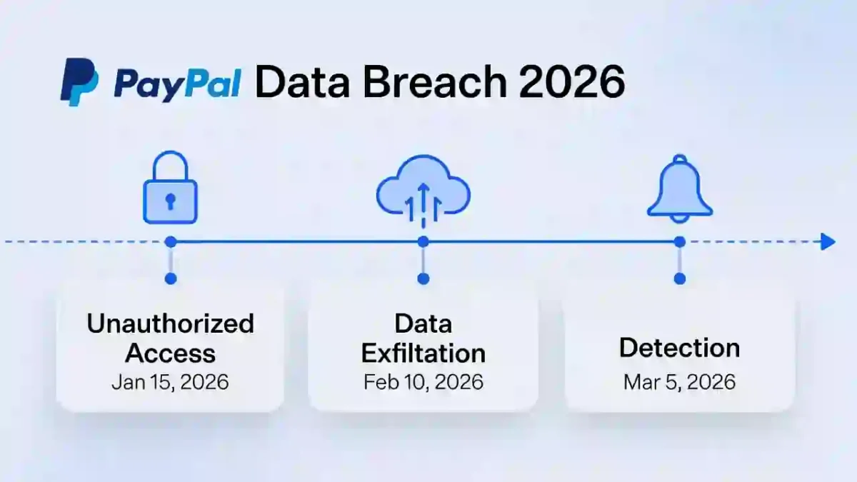 PayPal Data Breach 2026 detection timeline