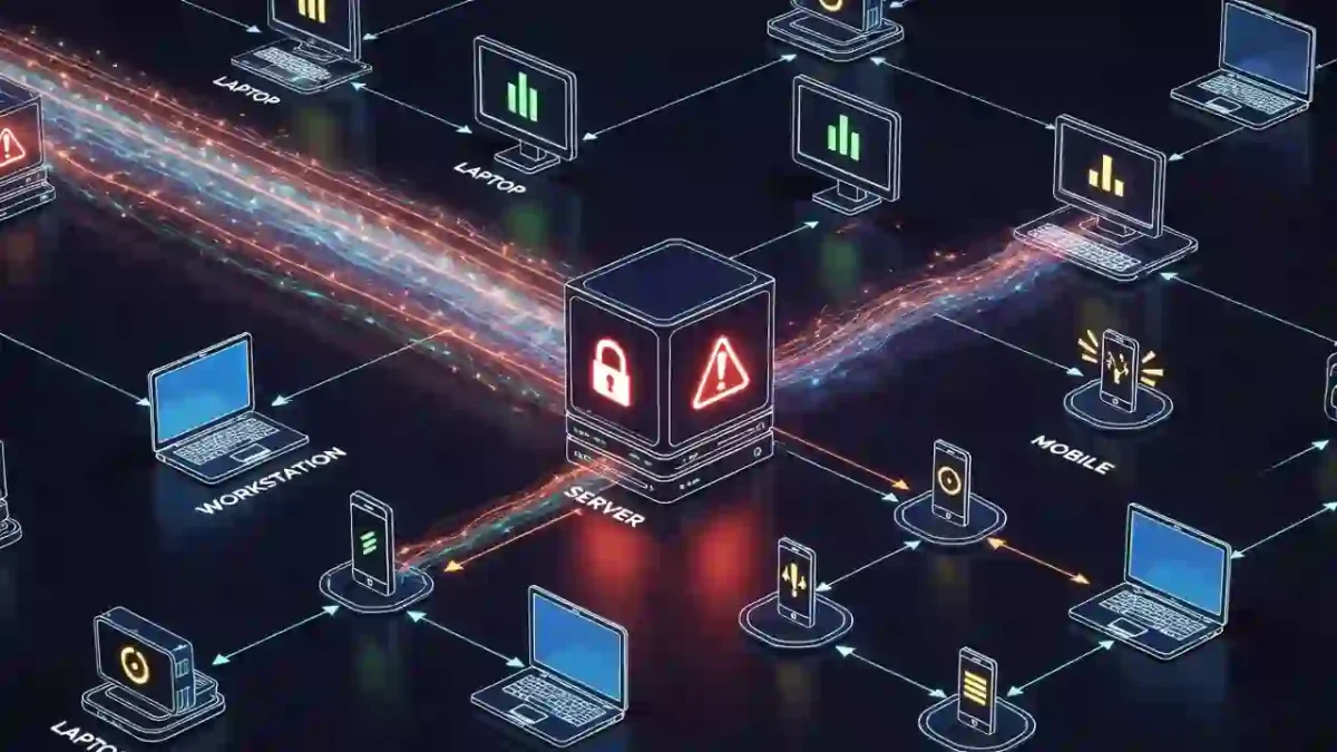 Ransomware lateral movement across corporate network