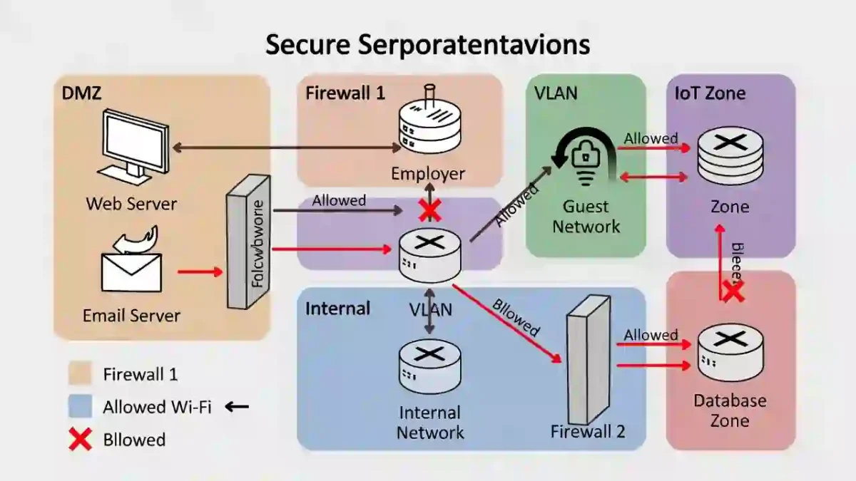 What Is Network Security network segmentation example diagram