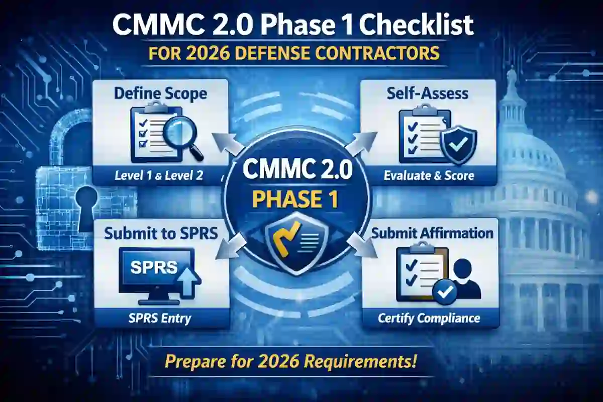 CMMC 2.0 Phase 1 Checklist for 2026 defense contractors