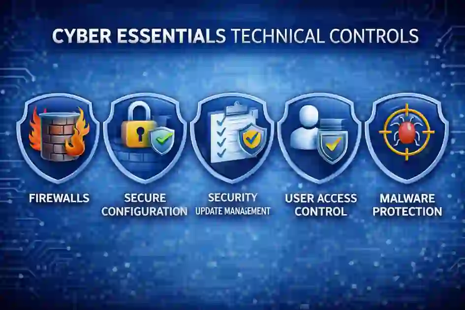 Cyber Essentials five technical controls explained