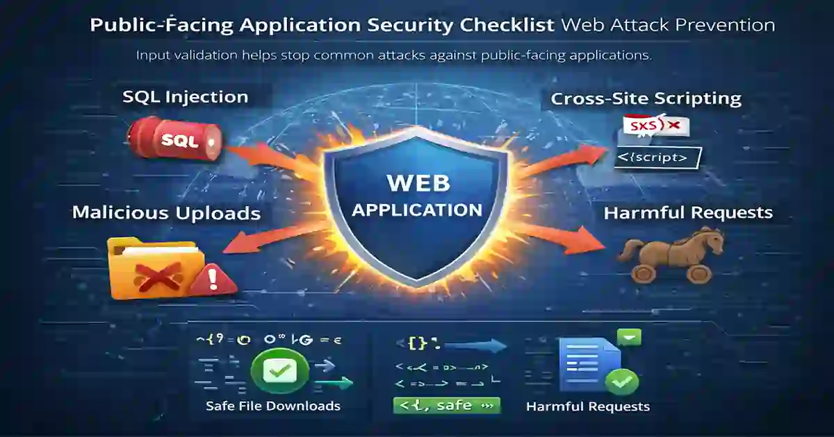 public-facing application security checklist preventing common web attacks