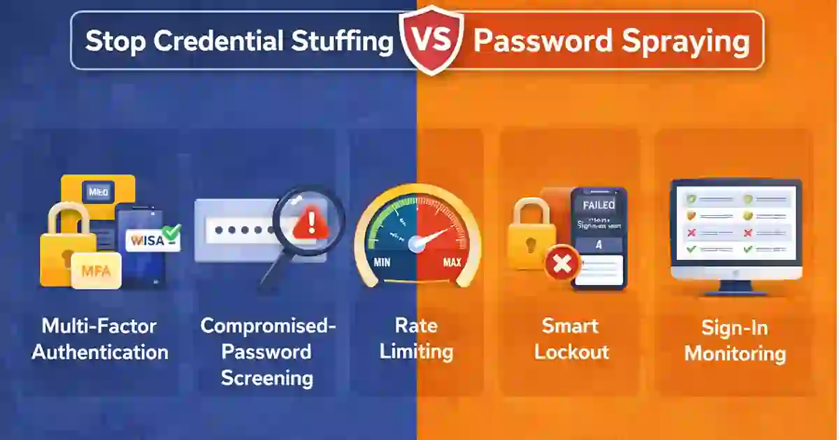 How to stop Credential Stuffing vs Password Spraying