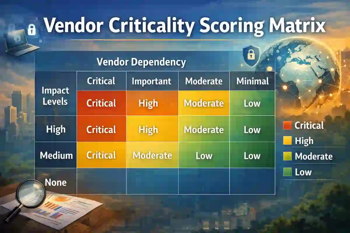 vendor criticality scoring matrix for supplier review