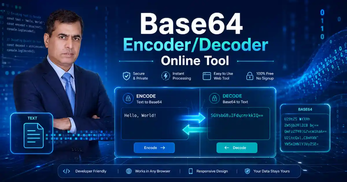 Base64 Encoder/Decoder online tool dashboard