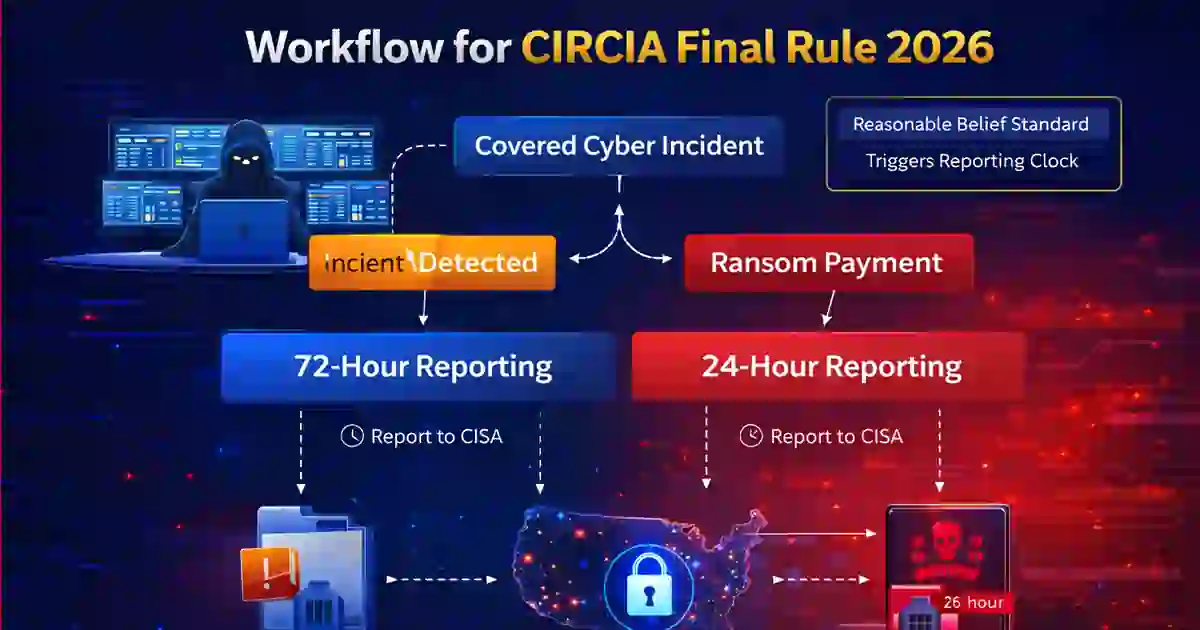 CIRCIA Final Rule 2026 72-hour incident reporting and 24-hour ransom payment workflow