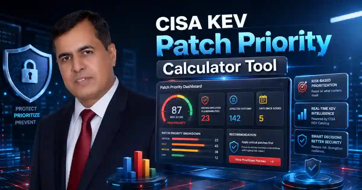 CISA KEV Patch Priority Calculator cybersecurity dashboard
