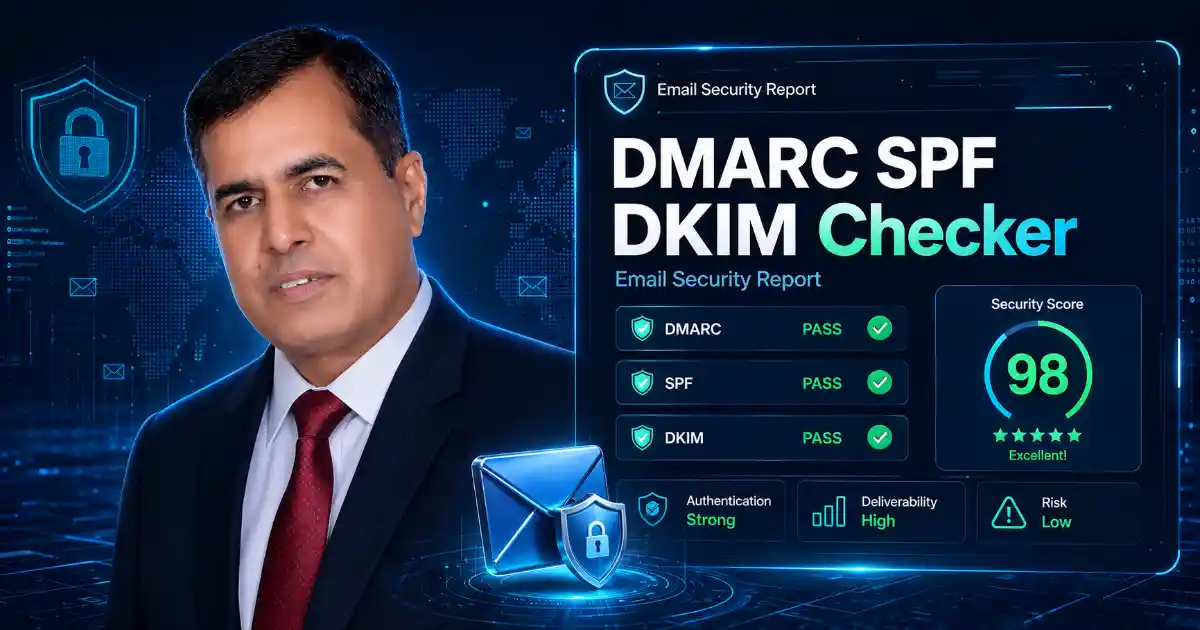 DMARC SPF DKIM Checker email security report