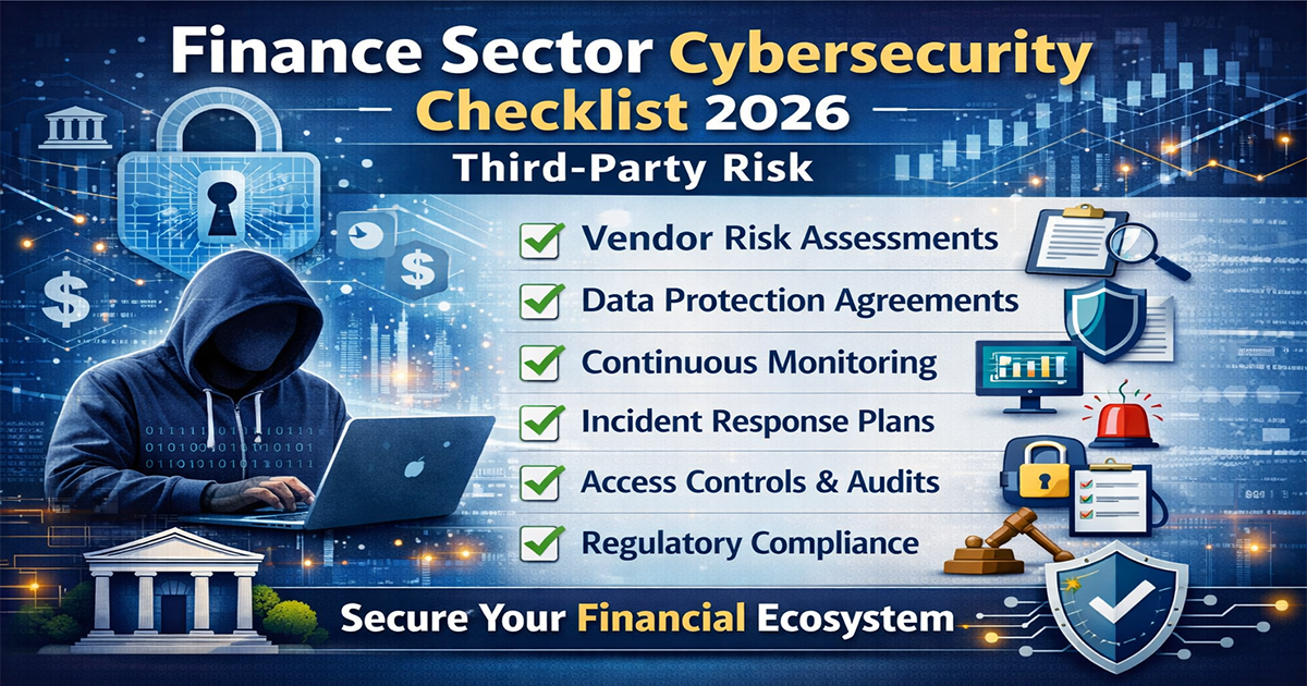 Finance Sector Cybersecurity Checklist 2026 third-party risk overview for financial institutions