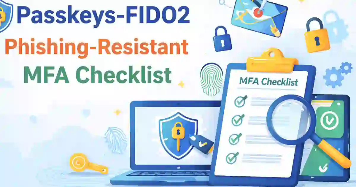 Passkeys and FIDO2 in a Phishing-Resistant MFA Checklist