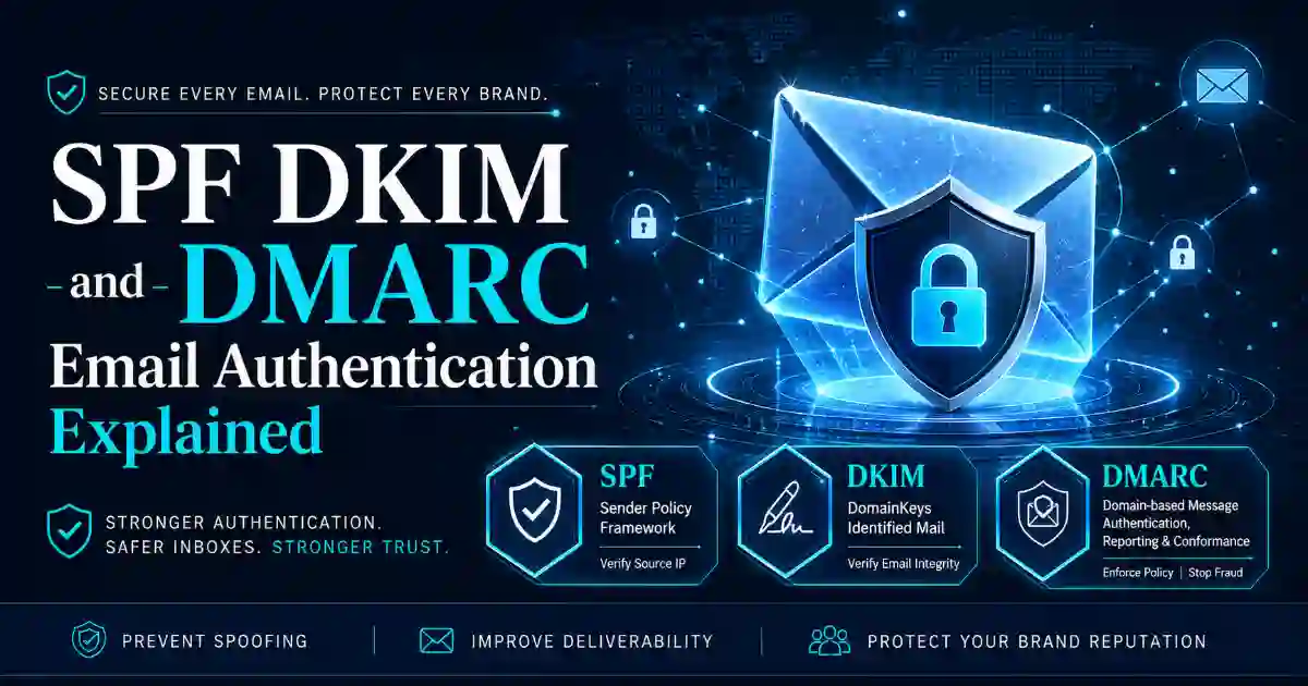 SPF DKIM and DMARC email authentication explained