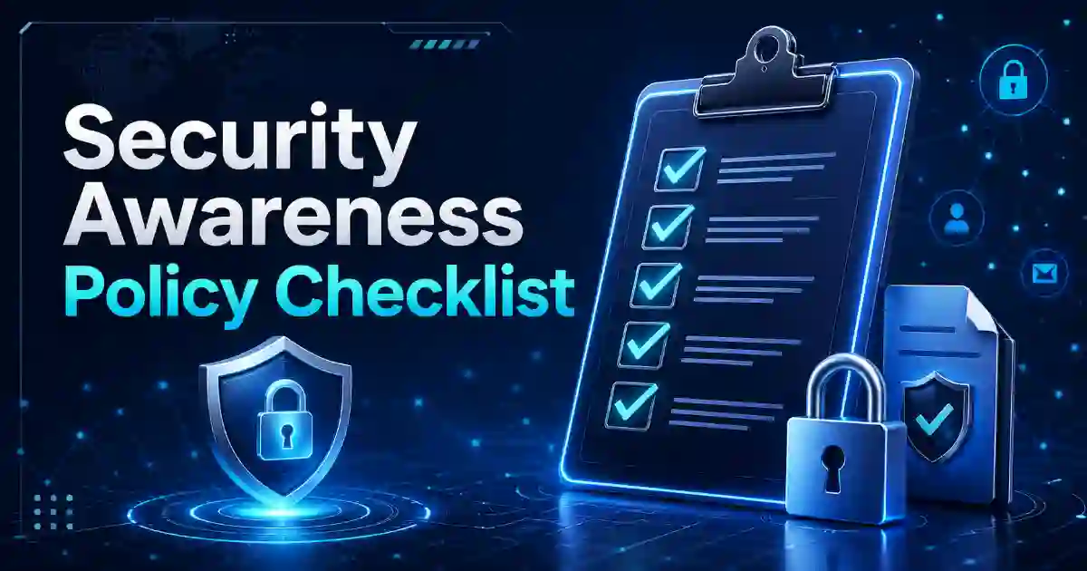 Security Awareness Policy Generator checklist for business security rules
