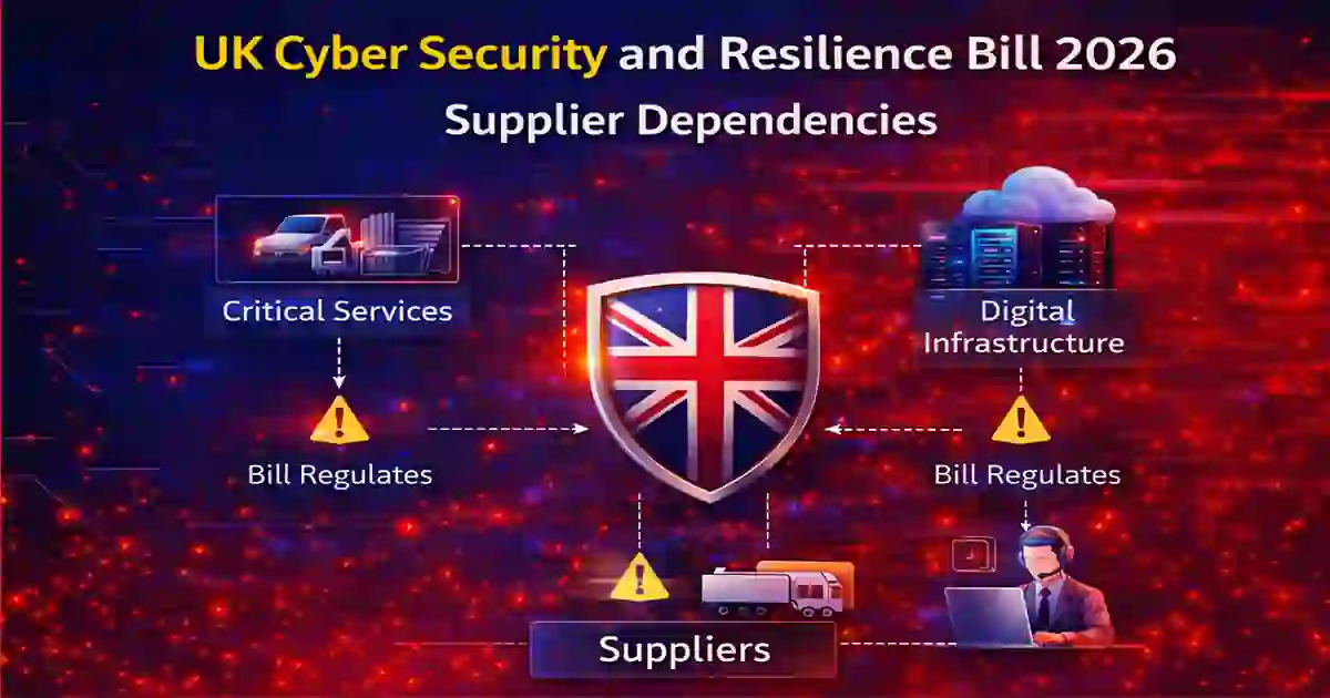 UK Cyber Security and Resilience Bill 2026 supplier dependencies and essential services map