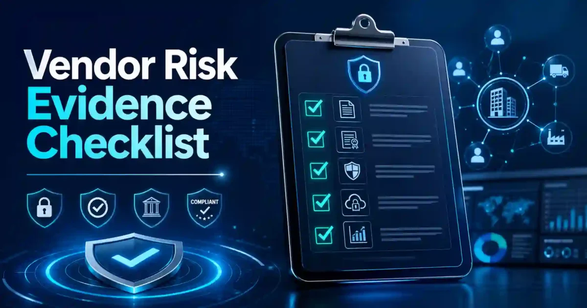 Vendor Risk Quick Assessment Tool evidence checklist for SOC 2 ISO 27001 MFA encryption and subcontractor risk
