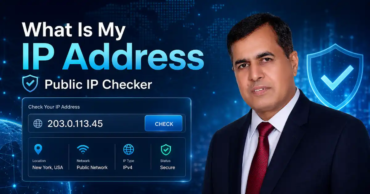 What Is My IP Address public IP checker showing IPv4 and IPv6 results