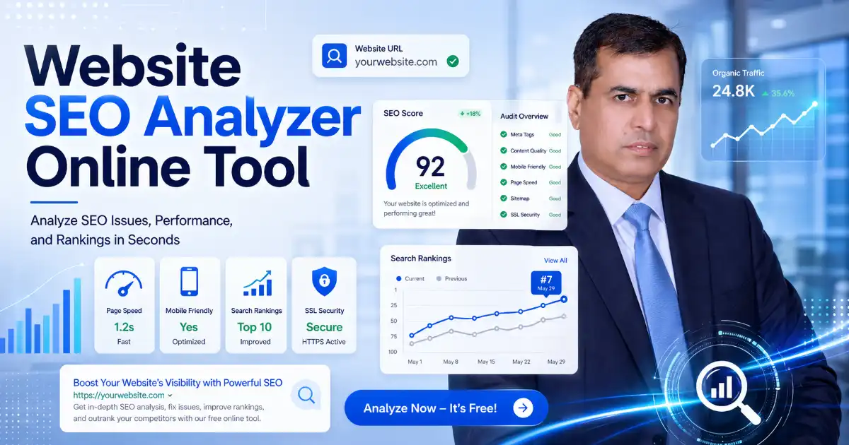 Website SEO Analyzer online tool for checking SEO issues